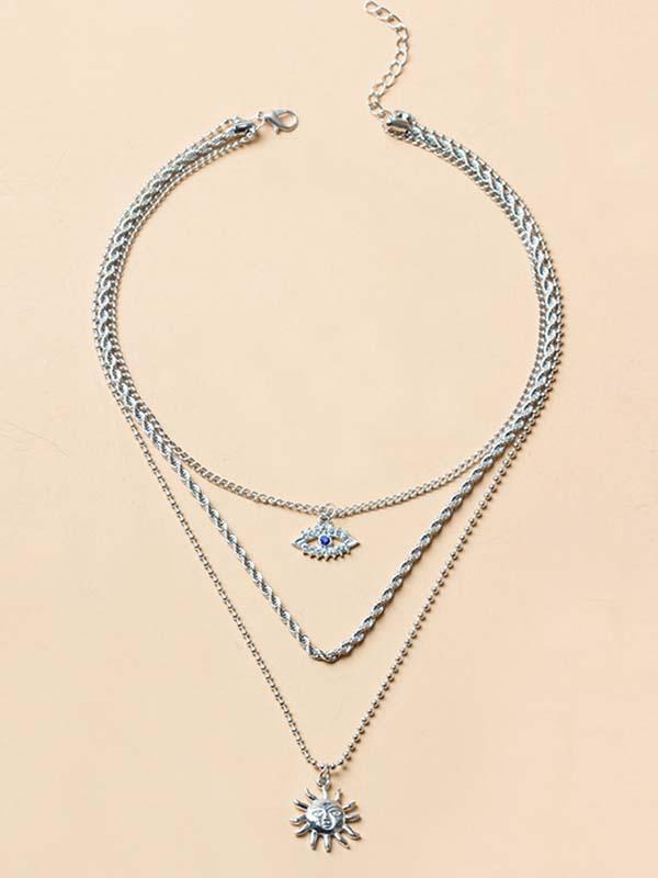 Lucky Eye Crystal Diamond Necklace