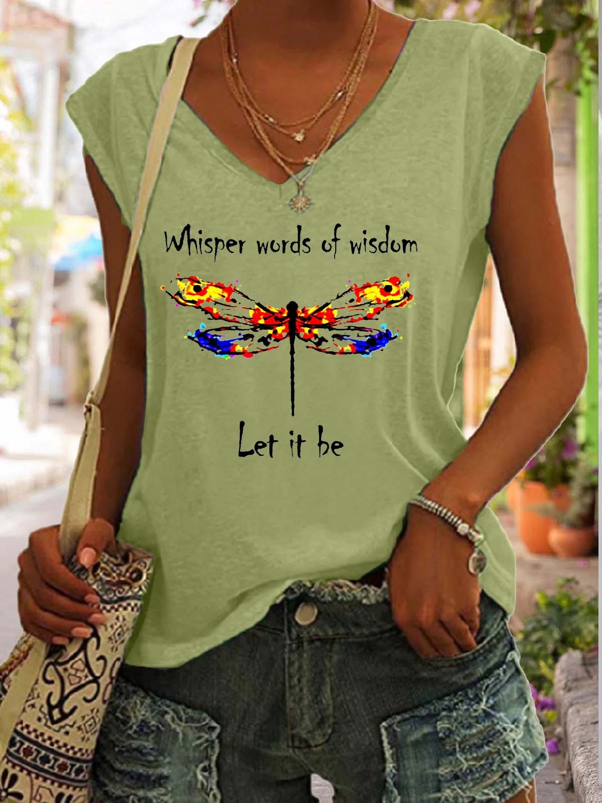 Whisper Words Of Wisdom Let It Be Vest