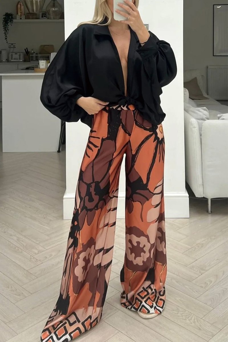 Women's Printed Trouser Co-Ord