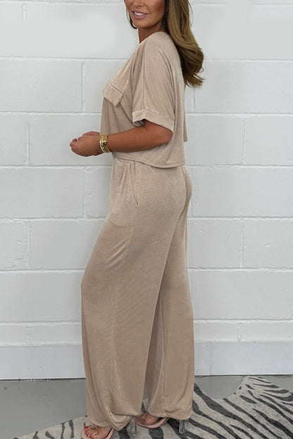 Women's Cropped Top & Trouser Co-Ord