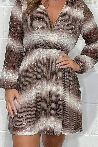 Women's Gorgeous sequin stripe dress