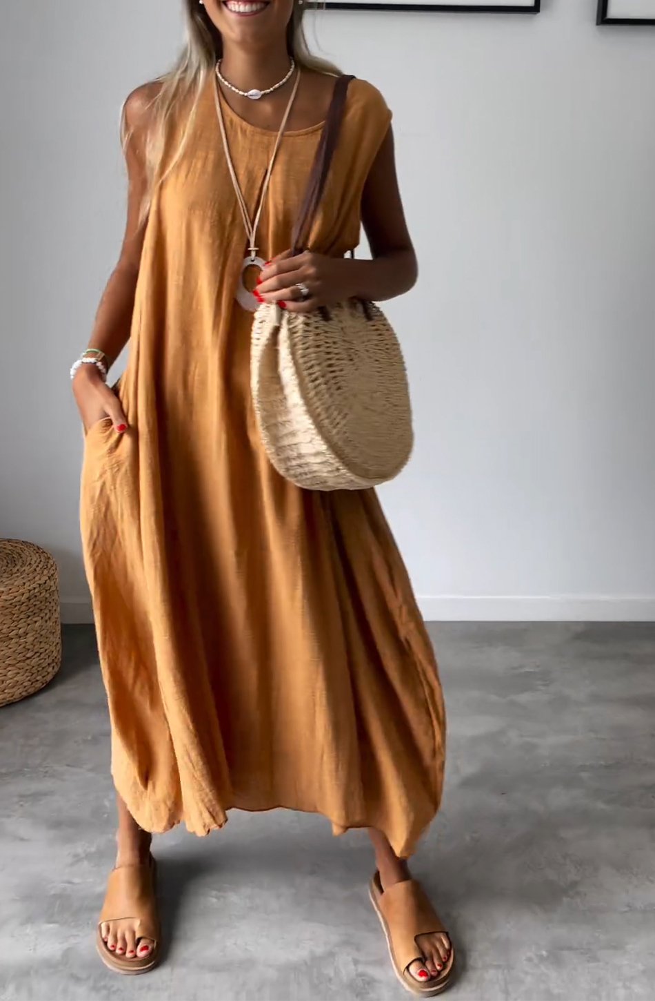 Sleeveless Loose Dress