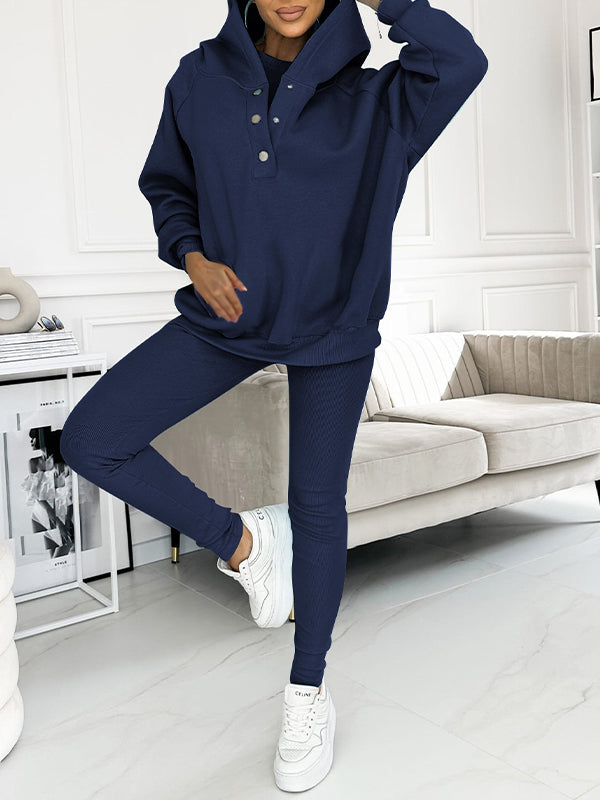 Hooded Casual and Comfortable Sweatshirt Suit