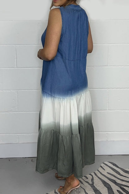 Women's Tie Dye Sleeveless Dress