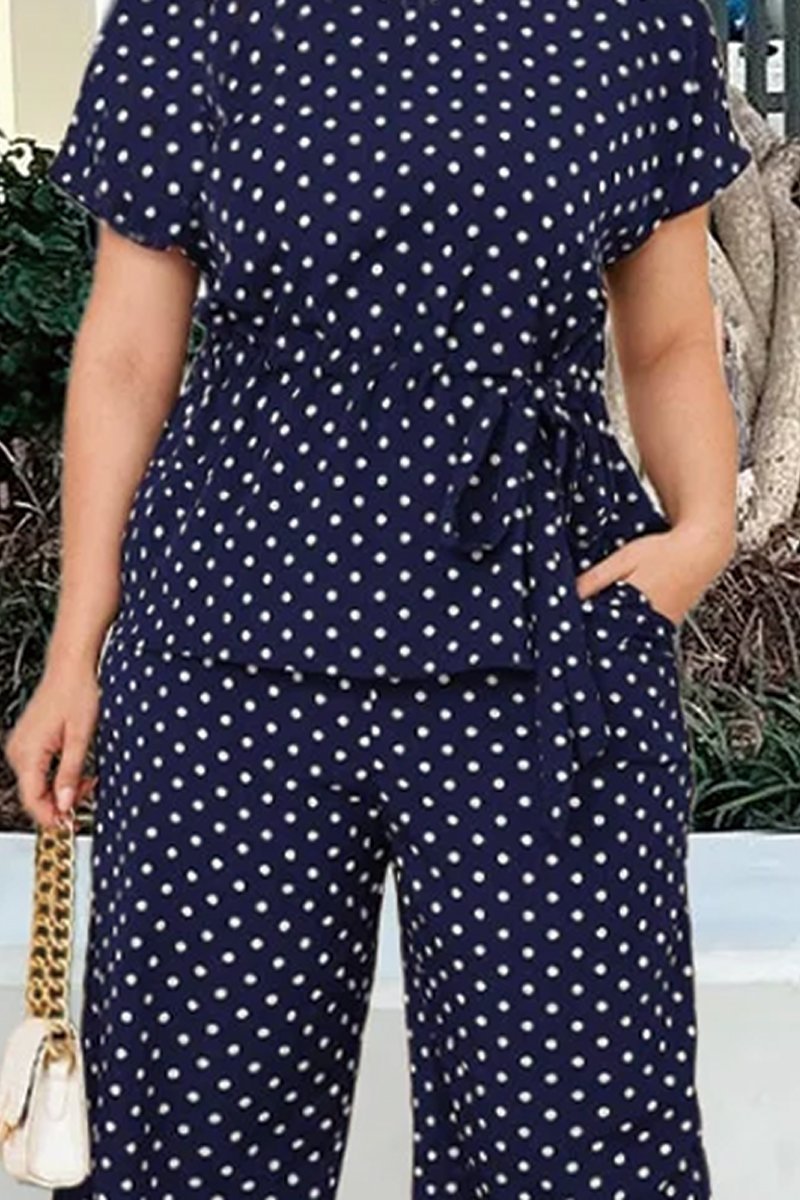 Polka dot short suit