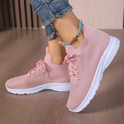 Women's Breathable Fly Woven Surface Lightweight Comfortable Casual Shoes