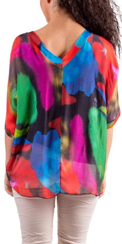 Printed Chiffon T-Shirt