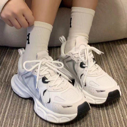 Women's Casual Chunky Sneakers With Platforms Comfortable Shoes