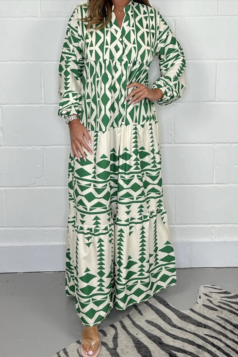 Women's printed maxi dress