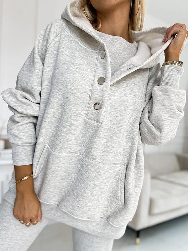 Casual and Comfortable Sweatshirt Light Gray