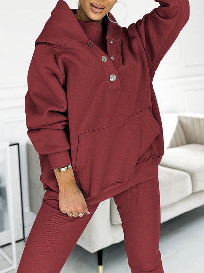 Casual and Comfortable Sweatshirt Burgundy