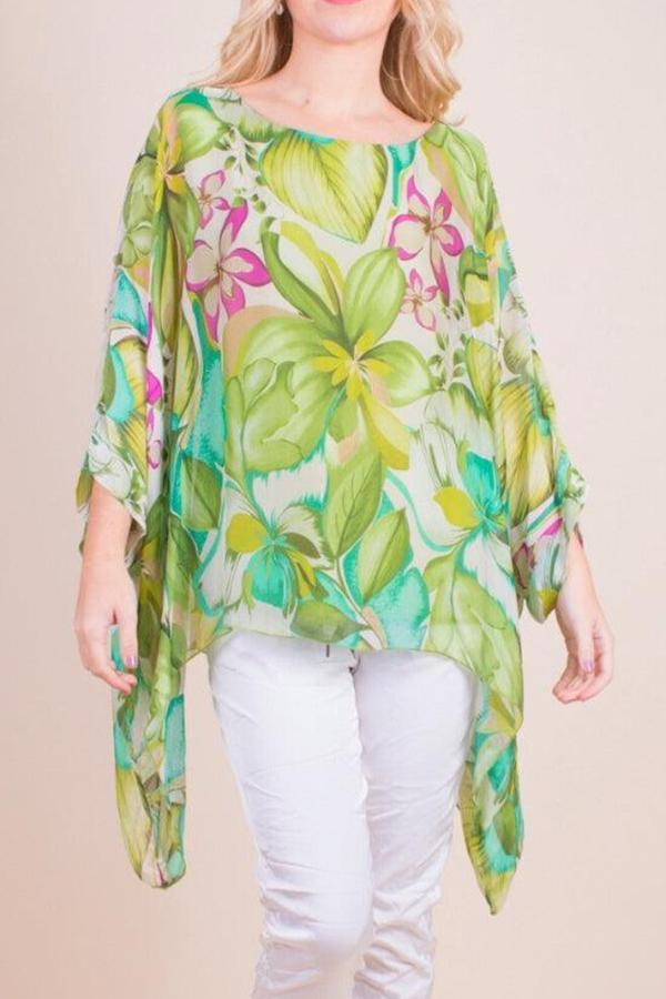 Printed Chiffon Shirt