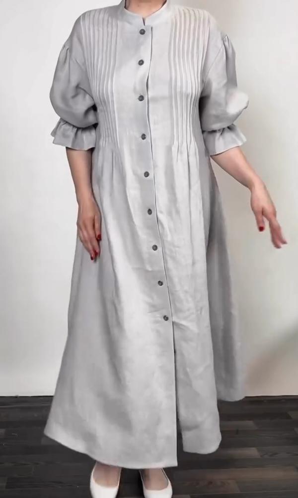 Women's Comfortable Cotton And Linen Dress