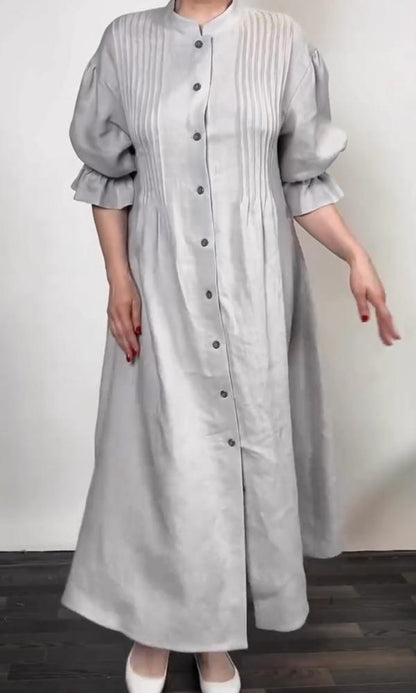 Women's Comfortable Cotton And Linen Dress