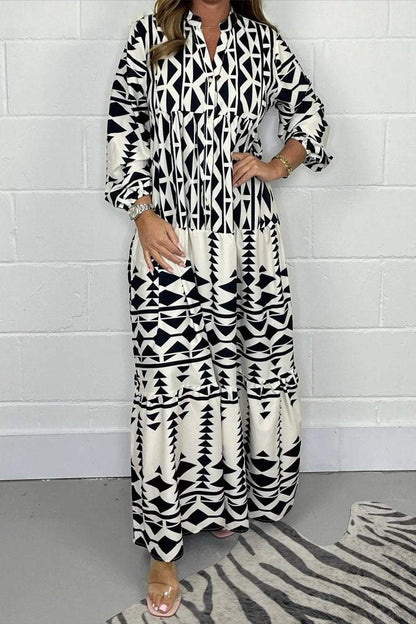 Women's printed maxi dress