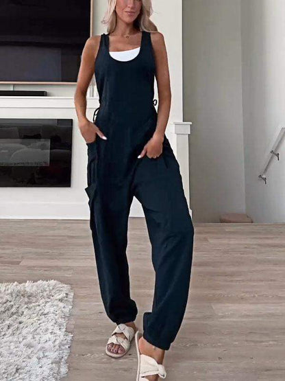 Women's Casual Jumpsuit with Pockets