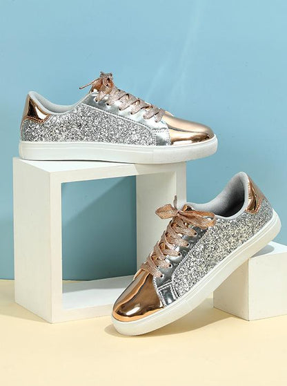 Women's Casual Glitter Walking Skate Shoes