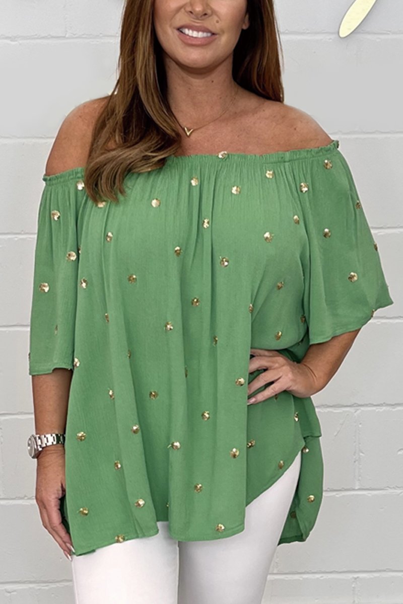 Women's casual tops Green