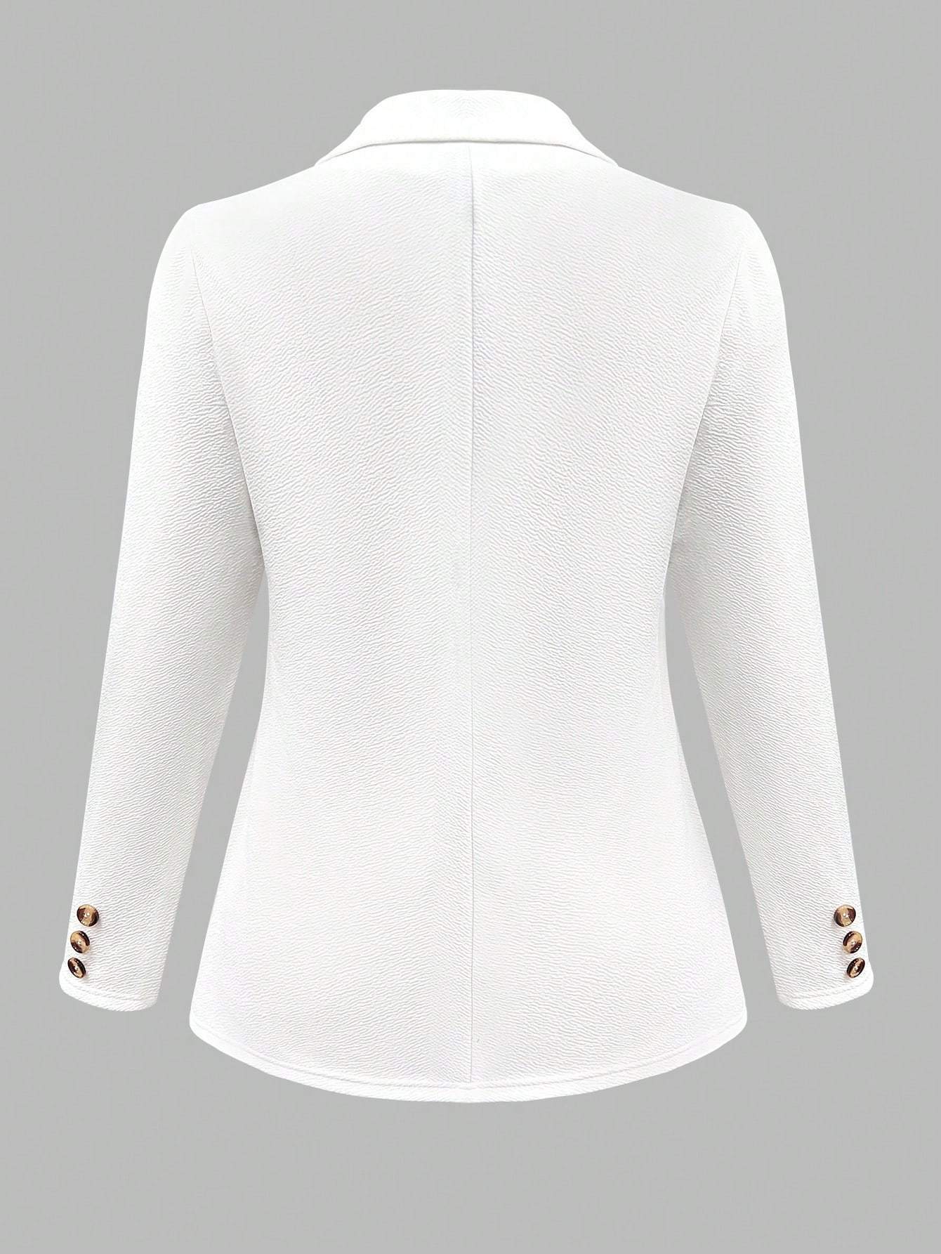 Lapel Mid-sleeve Elegant Blazer