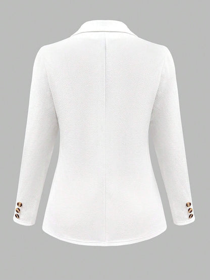 Lapel Mid-sleeve Elegant Blazer