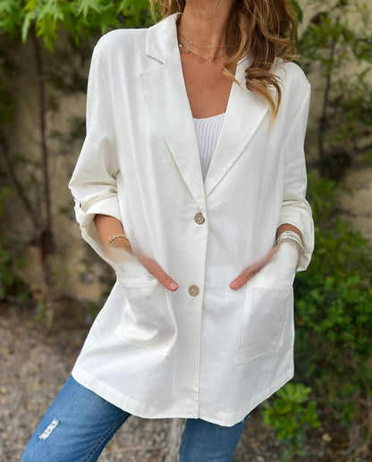 Women's Lapel Sleeve Casual Jacket