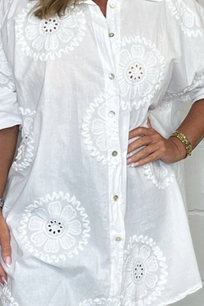 Cotton embossed shirt