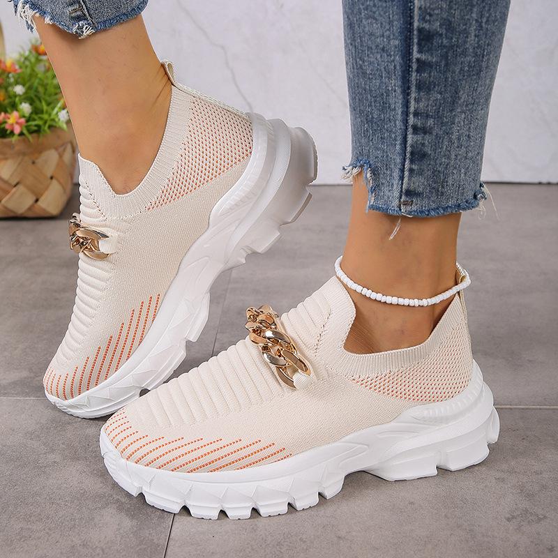 Women's Breathable Fly Woven Surface Lightweight Comfortable Casual Shoes