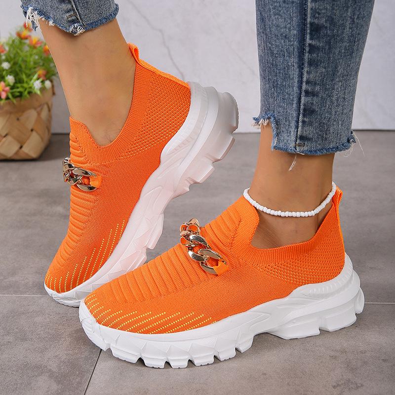 Women's Breathable Fly Woven Surface Lightweight Comfortable Casual Shoes