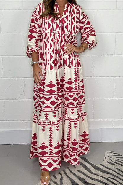 Women's printed maxi dress