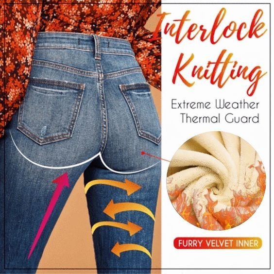 Thermal Fleece Denim Jeggings