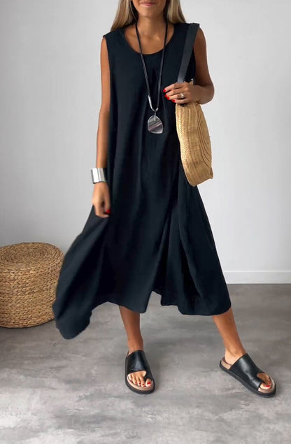 Sleeveless Loose Dress black