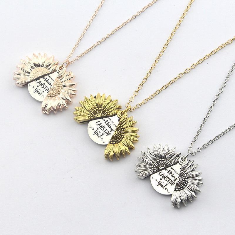 Sunflower Alloy Floral Collarbone Chain