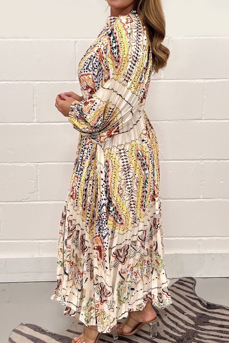 Printed long dress