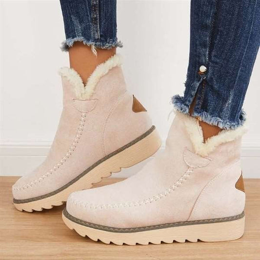 Women's Classic Non-Slip Ankle Snow Boots White