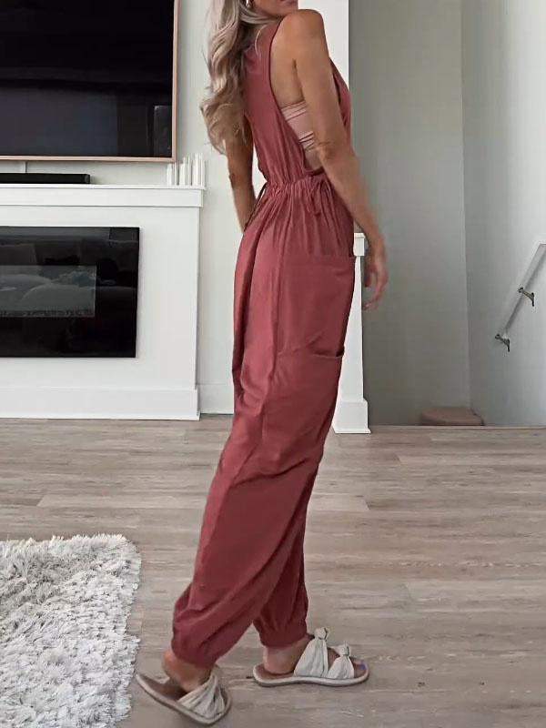 Women's Casual Jumpsuit with Pockets