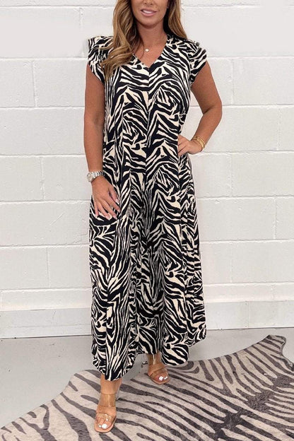 Animal print jumpsuit Zebra print