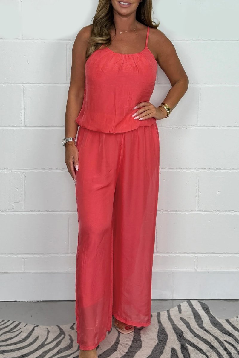 Women's Chiffon Flowy Harem Jumpsuit