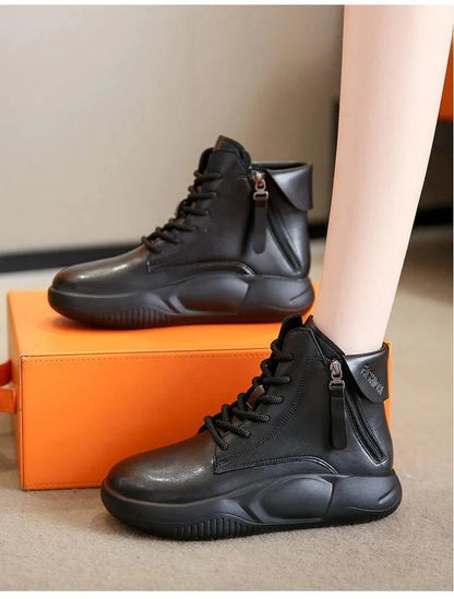 Women Casual Comfortable Chunky Shoes Black