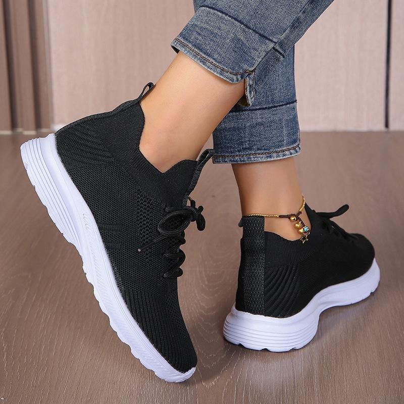 Women's Breathable Fly Woven Surface Lightweight Comfortable Casual Shoes