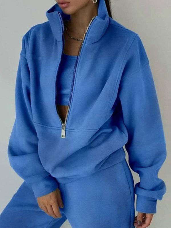 Sweatshirt and sweatpants two-piece suit Blue