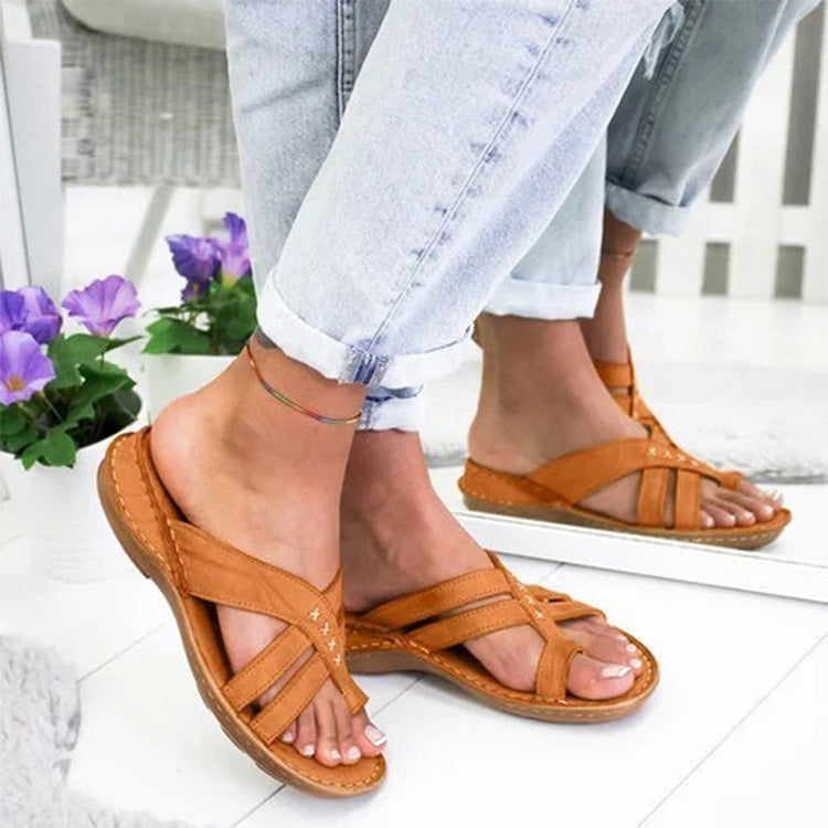 Women's Casual Wedge Slip-On Sandals