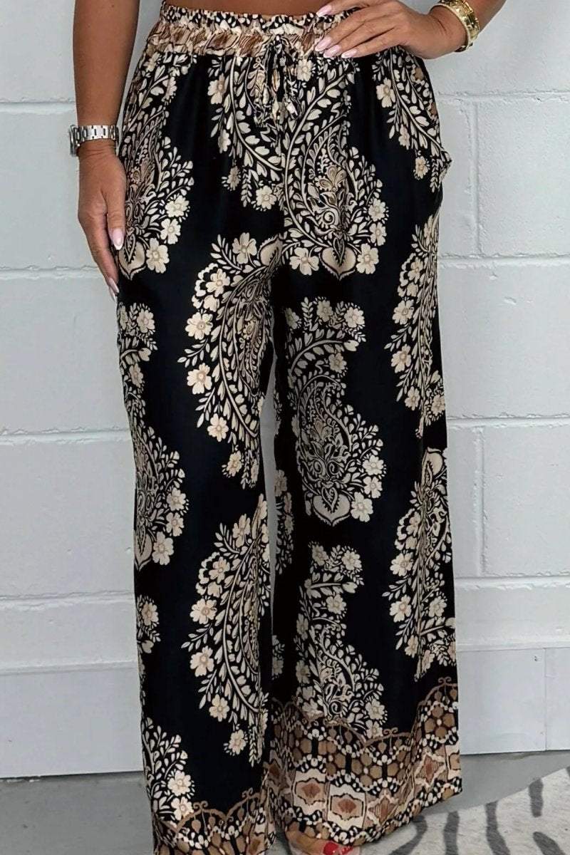 Women's Floral Elasticated Trousers