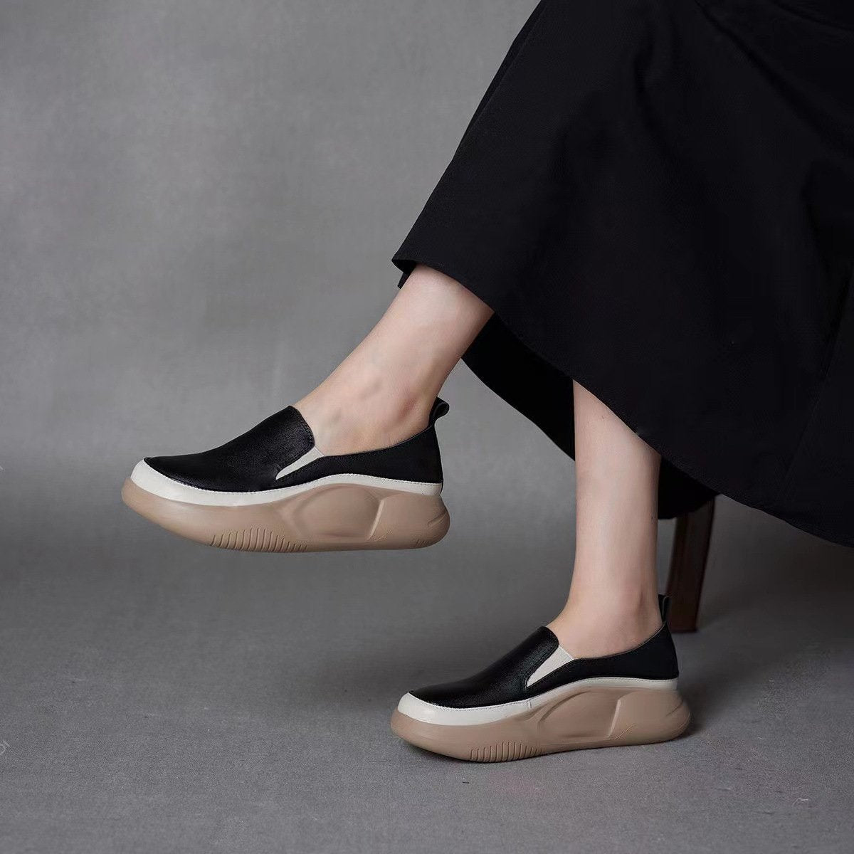 Women Fashion Platform Loafers