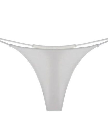 Female Solid Color T-back Thong