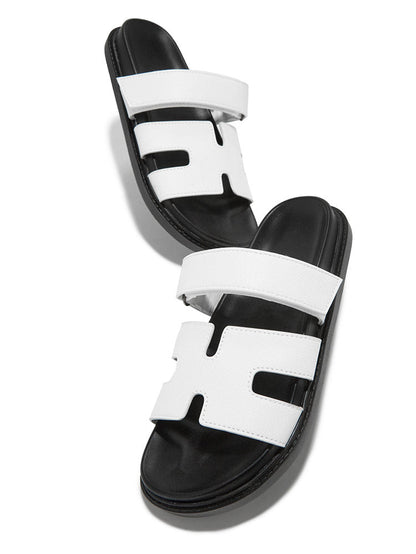 Velcro Strap Flat Sandals
