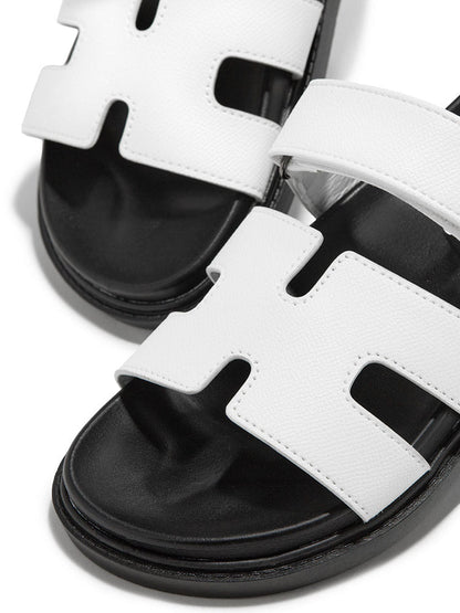 Velcro Strap Flat Sandals