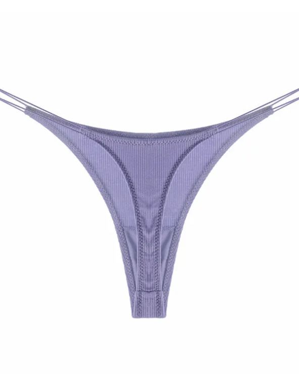 Female Breathable Double Strapes One-piece Thong