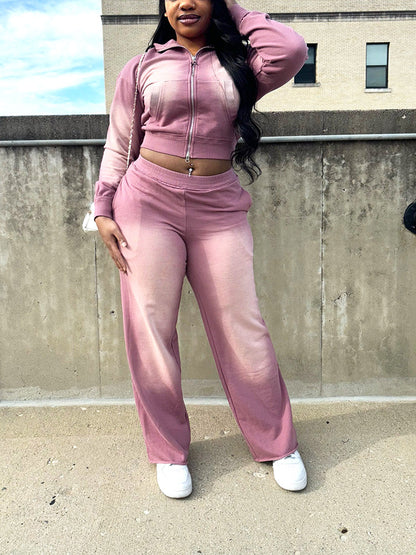 Washed Jacket & Pants Set