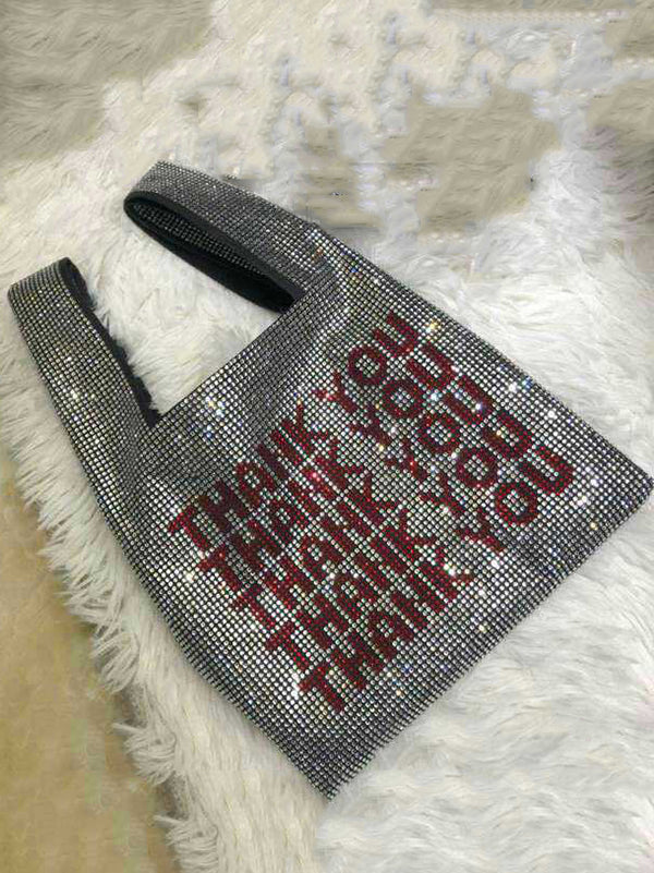 Thank You Sequins Bag