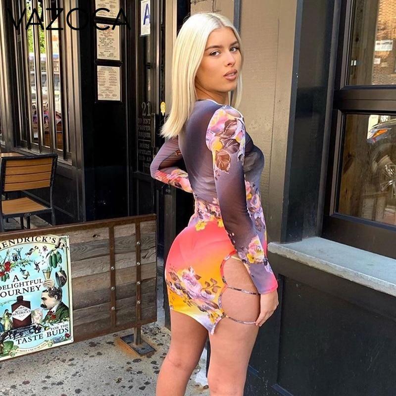 Hot Floral Print Dress